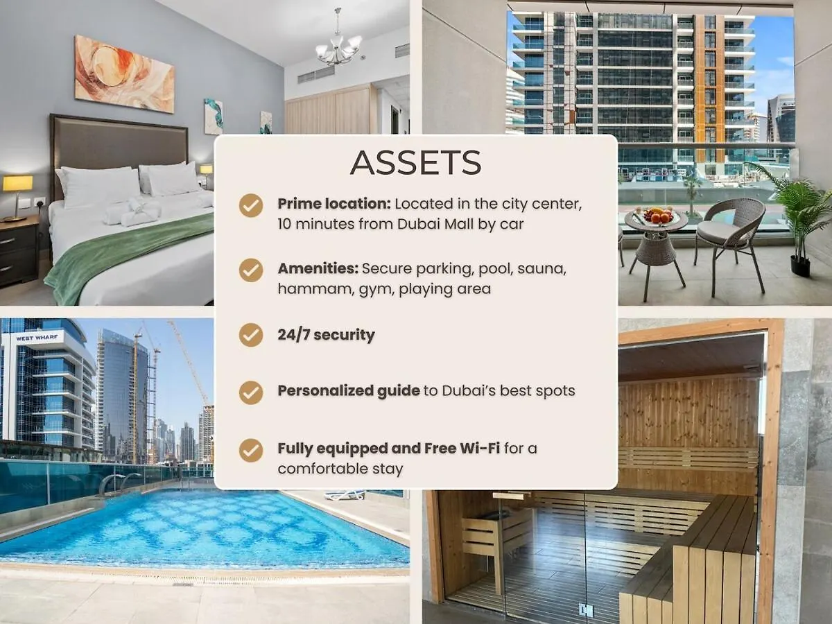 Central Business Bay Studio By Stayinhomes - 10 Mins Burj Khalifa - Parking - Pool - Gym Dubai